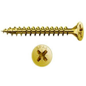 Tirafondo bicromatado spax 20 - 4,0x60 mm