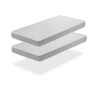 Lote de 2 colchones de espuma 80x200x14 cm apolo dreamdi
