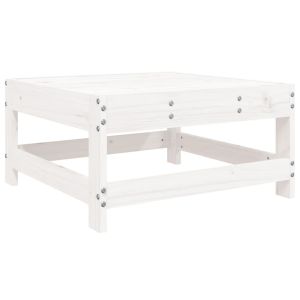 vidaXL taburete de jardín de madera maciza de pino