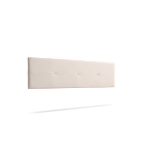 Cabecero tapizado napoli polipiel 160x50x5 cm - beige - moonia
