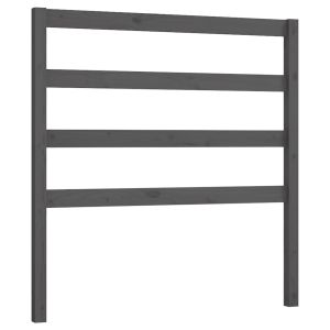 vidaXL cabecero de cama madera maciza de pino gris 81x4x100 cm