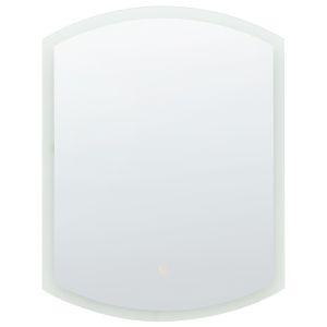 Espejo de baño LED beziers 60 cm 78 cm plateado