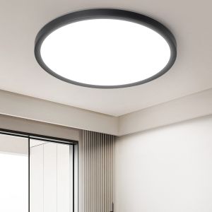 Nettlife plafon  de techo LED negro 18x18 6500k