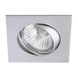 Foco empotrable basculante basic cuadrado acero wonderlamp 1xgu10