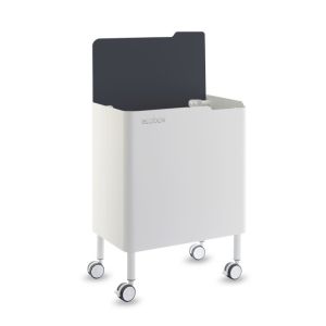 Cubo de basura ergonómico, funcional y elegante, 2 x 20 litros, ecobox noa