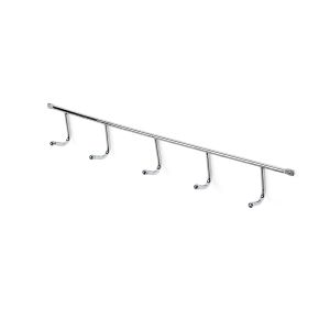 Perchero de pared rei c1030 | 358x58x41 mm | cromo brillo