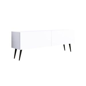 Mueble tv - 140x52x32 cm - blanco mate