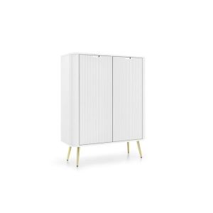 Cómoda 2 puertas - blanco - 103x39x129 cm