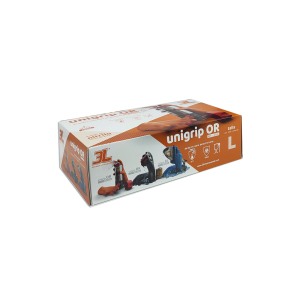 Guantes de nitrilo texturizado unigrip or 50 uds (talla l)