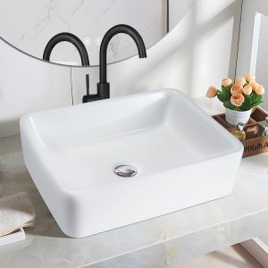 Nettlife lavabo cerámico blanco 40x30