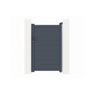 Puerta de jardin alumino"eiger" gris - 1m x 160cm