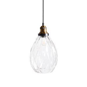 Lámpara colgante coosa vidrio transparente
