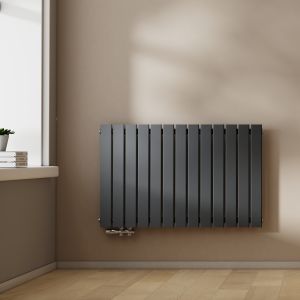 Emke radiador agua caliente acero plano monocapa antracita 63x100 cm