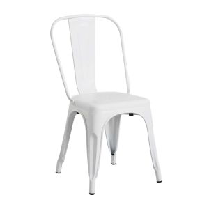 Silla industrial strong 45x54x85cm blanco Thinia Home