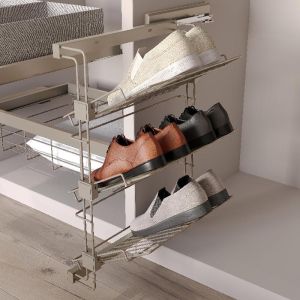 Zapatero lateral extraíble para armarios y vestidores
