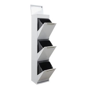 Arregui ecoclas plus cr321-e cubo de basura y reciclaje acero 3 x 17l (51l)