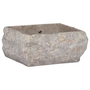 vidaXL lavabo gris mármol 30x30x13 cm