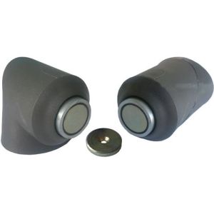 Tope de puerta magnético universal 161340 monin - gris - fuerza 35kg - 1613