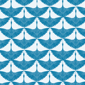 Papel pintado animal gaviotas azul 60cm por 300cm