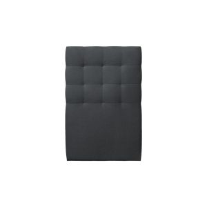 Cabecero acolchado 90 cm - tela terciopelo gris antracita - gris antracita