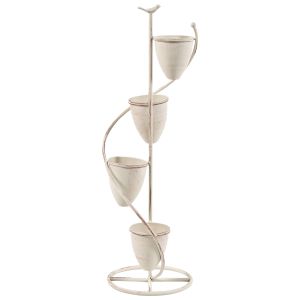 Soporte para macetas baneberry 24 cm metal beige