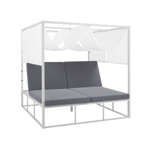 Cama de exterior pallanza metal blanco