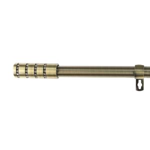 Barra de acero extensible y decorativa  (dorado, 70-120cm diamante)