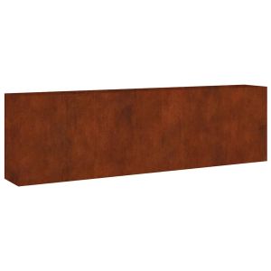 vidaXL jardinera acero corten 280x40x80 cm