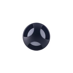 Aplique LED targo 3w 50lm ip65 negro secom