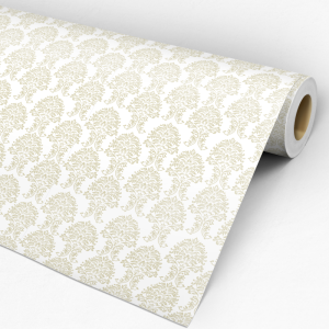 Papel pintado victoriano crema con motivo victoriano 60cm por 300cm