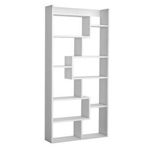 Estantería de madera <<kuttap>> - 90 x 22 x 182 cm - blanca