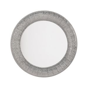 Espejo de pared channay 80 cm 80 cm metal plateado