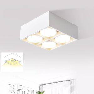 Nettlfe lámpara de techo LED blanca 20x20