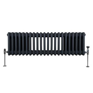 Radiador tradicional horizontal de 3 columnas - 300 x 1012mm - gris