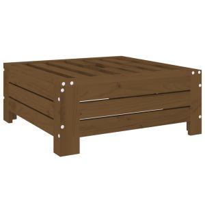 vidaXL cubierta para base de sombrilla madera maciza pino marrón miel