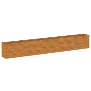 vidaXL jardinera elevada 482x50x69 cm acero corten