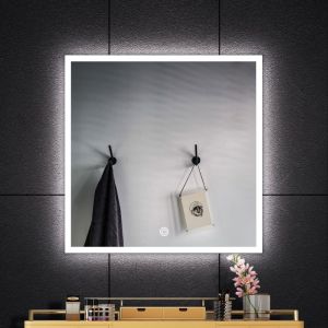 Espejo baño gaia 100x80 LED fría frontal regulable