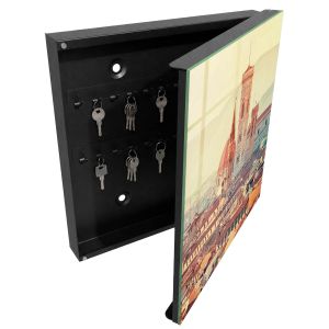 Caja para llaves 30x30x5 elegancia urbana, apertura derecha tulup
