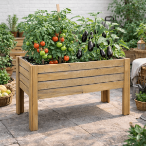 Huerto urbano- mesa de cultivo mura profunda 40cm vidahuerto 120x80x80 cm