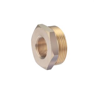 Conector roscado macho (1' 1/2) - hembra (3/4) de 6 lados exterior