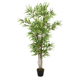 Árbol de bambú artificial con 828 hojas verde 150 cm eerf5506