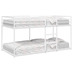 Cama 80x200 cm,litera sin colchón acero blanco rhu4651
