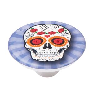 Tirador abs calavera serigrafiada  50mm, lote de 36