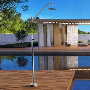 Imex - ducha piscina exterior acero s.316 acero serie colorado