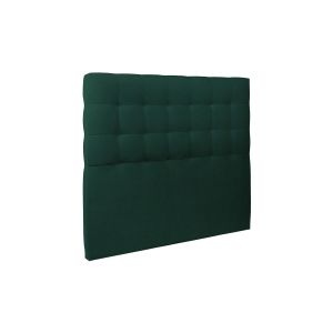 Cabecero acolchado de 140 cm - tela de terciopelo verde - verde