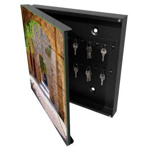 Caja para llaves 30x30x5 calle de piedra, apertura izquierda tulup