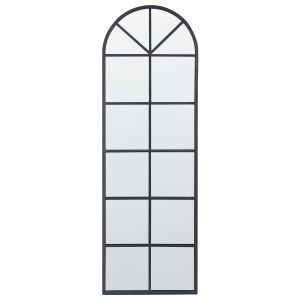 Espejo de pared brouage 40 cm 120 cm metal negro