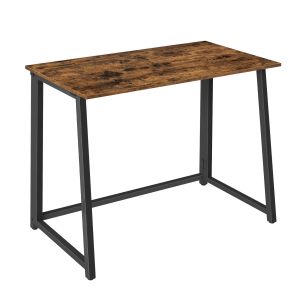 Valora escritorio max 1.0 plegable patas negras rústico