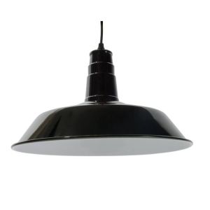 Lámpara techo negra estilo industrial diámetro 36cm E27