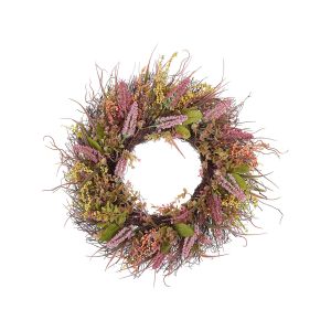 Corona decorativa guancha 50 cm rosa
